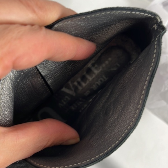 Un Tour En Ville Black Patent & Metallic Wedge Booties - Picture 8 of 8